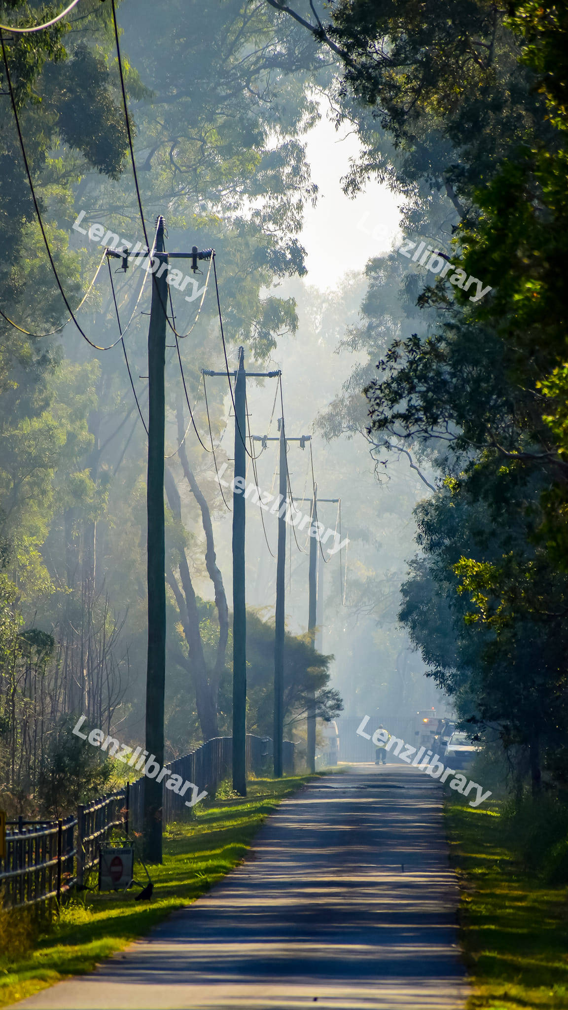 Power lines Poles